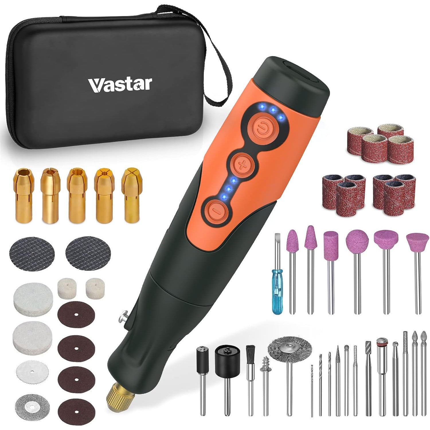 Vastar 135W Cordless Rotary Tool Kit with 210 Accessories